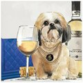 Solid Storage Supplies Lhasa Apso Unframed Free Floating Tempered Glass Panel Graphic Dog Wall Art Print - 20 x 20 in. SO3489717